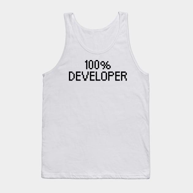 100% Developer Tank Top by maxcode